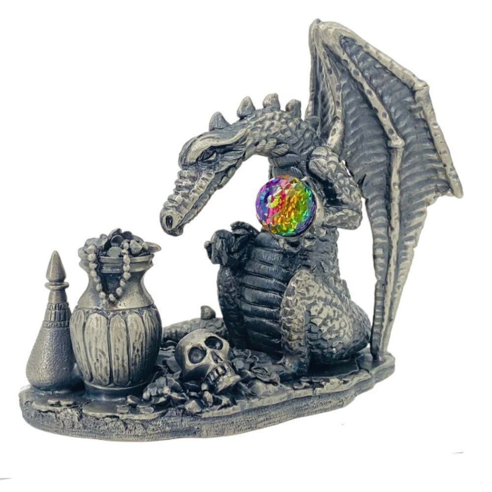 Tudor Mint Myth & Magic Pewter Dragon Of The Treasureβββββββββββββ